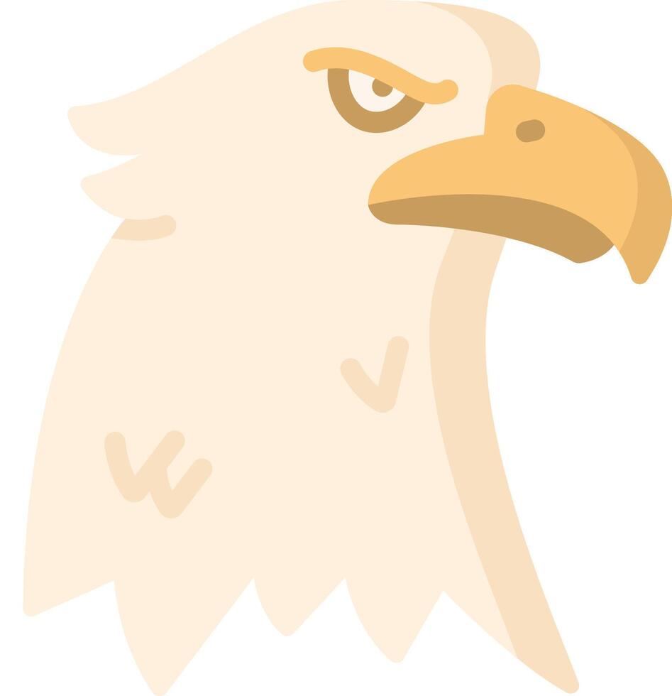 An eagle head with a beak and a long neck vector