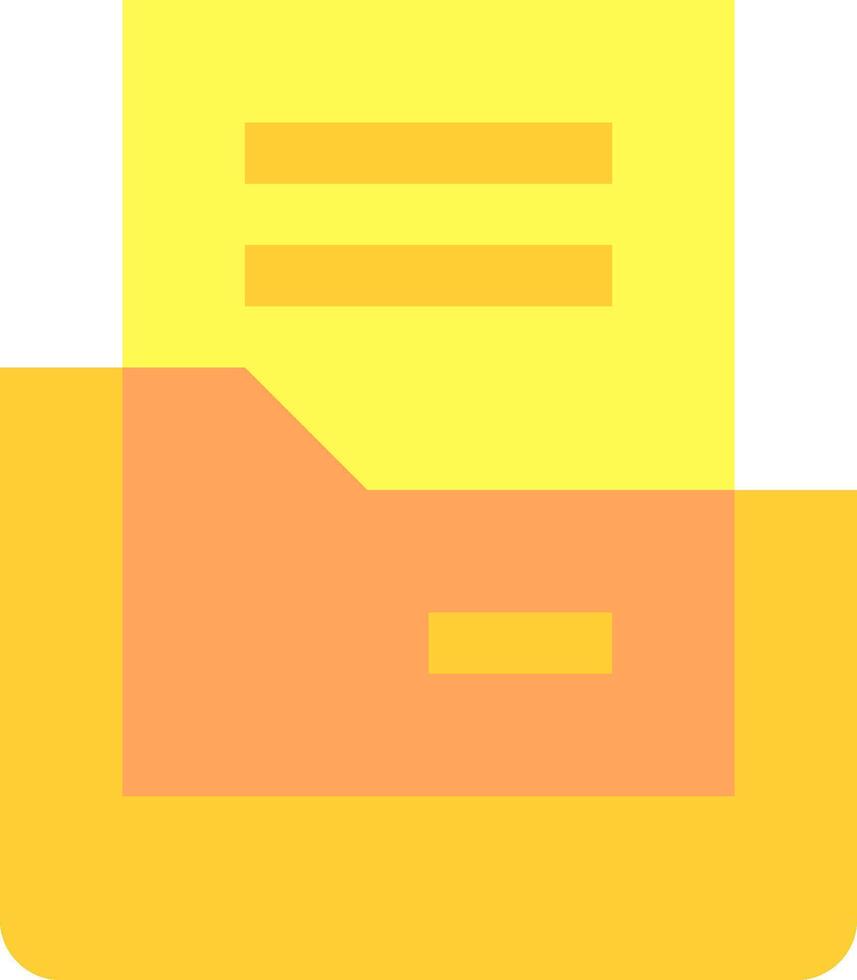 A yellow folder icon with a yellow background vector