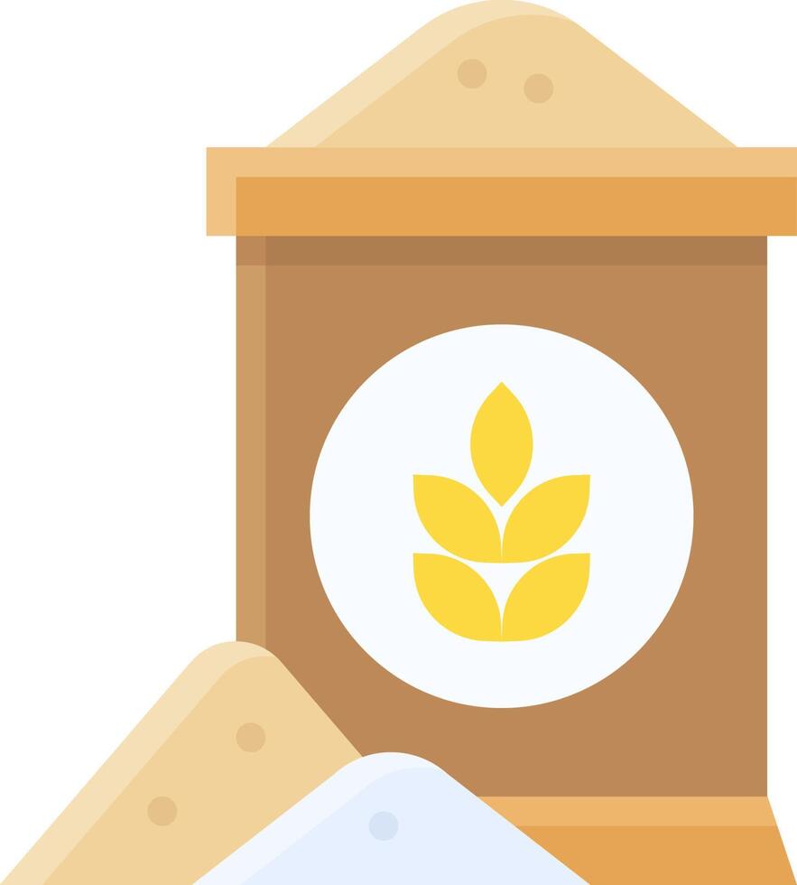 Sugar and flour icon vector