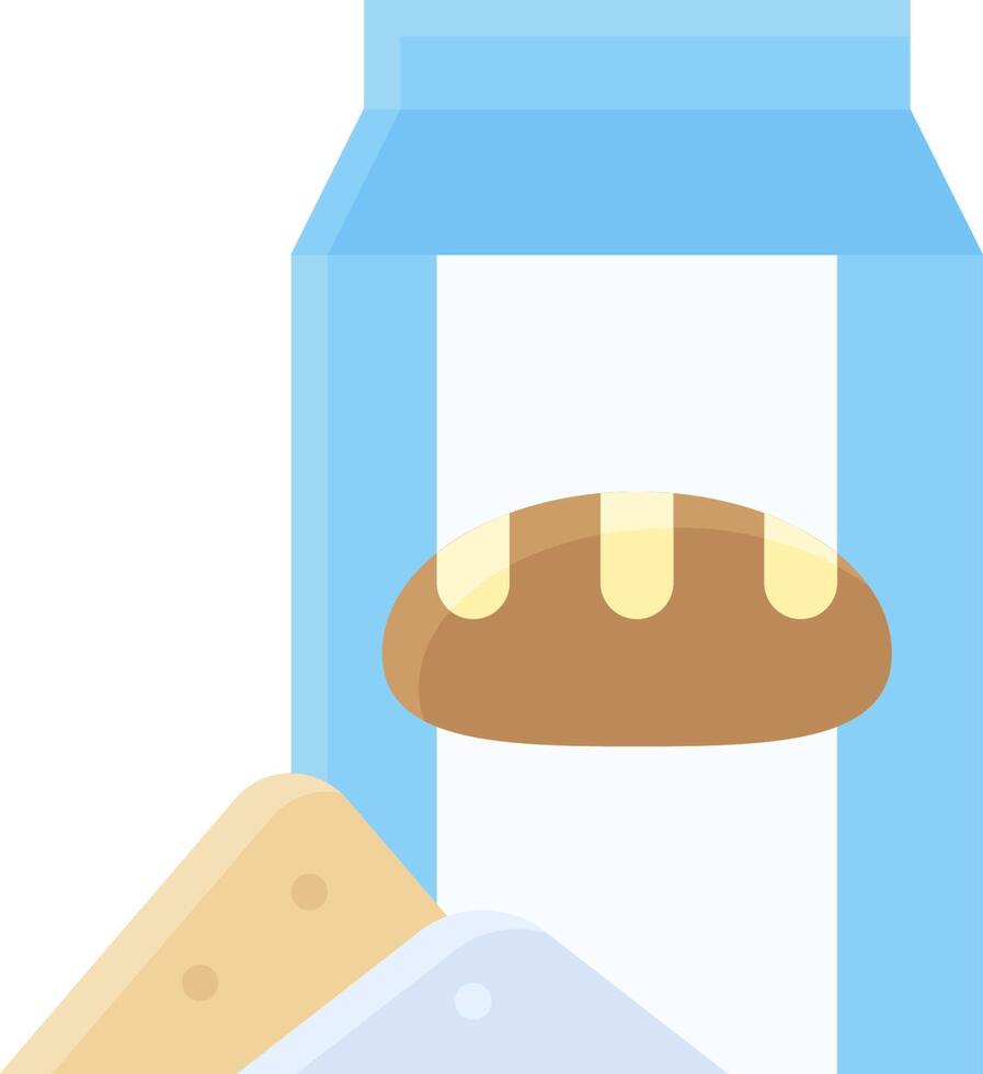 A box of bread and a loaf of bread vector