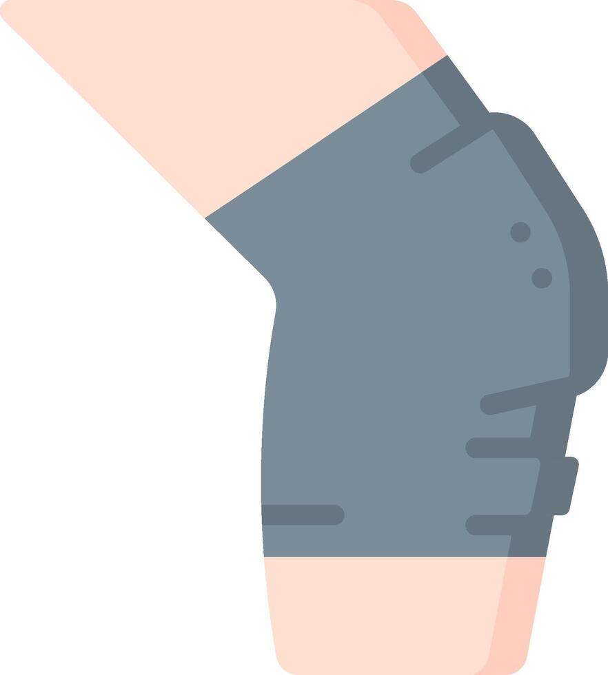A knee brace with a knee brace on it vector