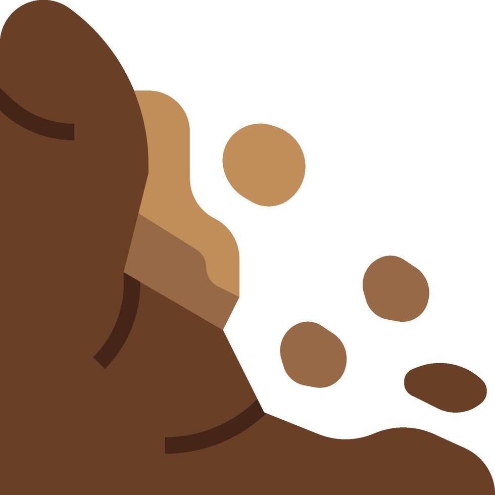 A brown and white image of a pile of dirt vector