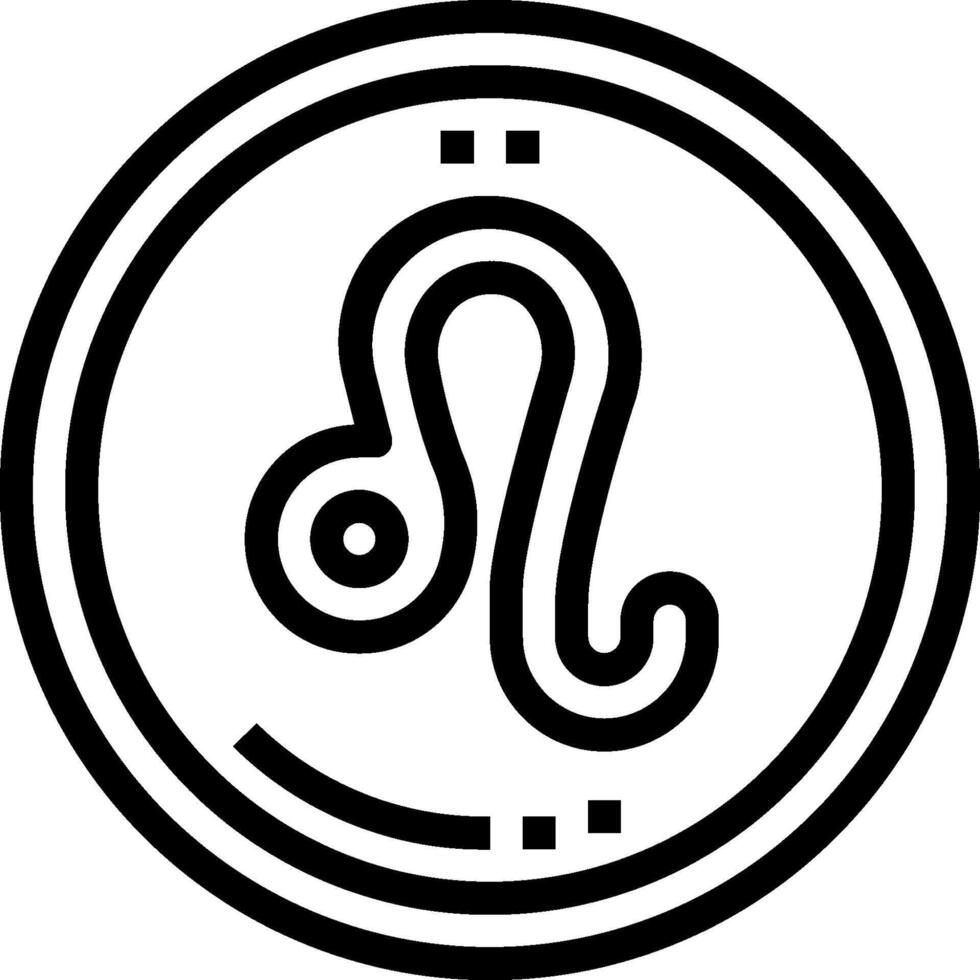 A black and white logo with a zodiac sign vector