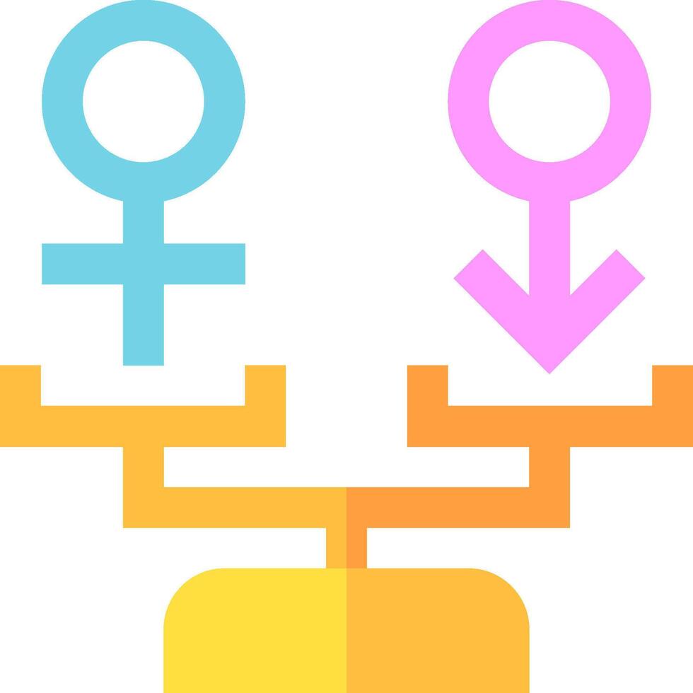 An icon of a male and female symbol vector