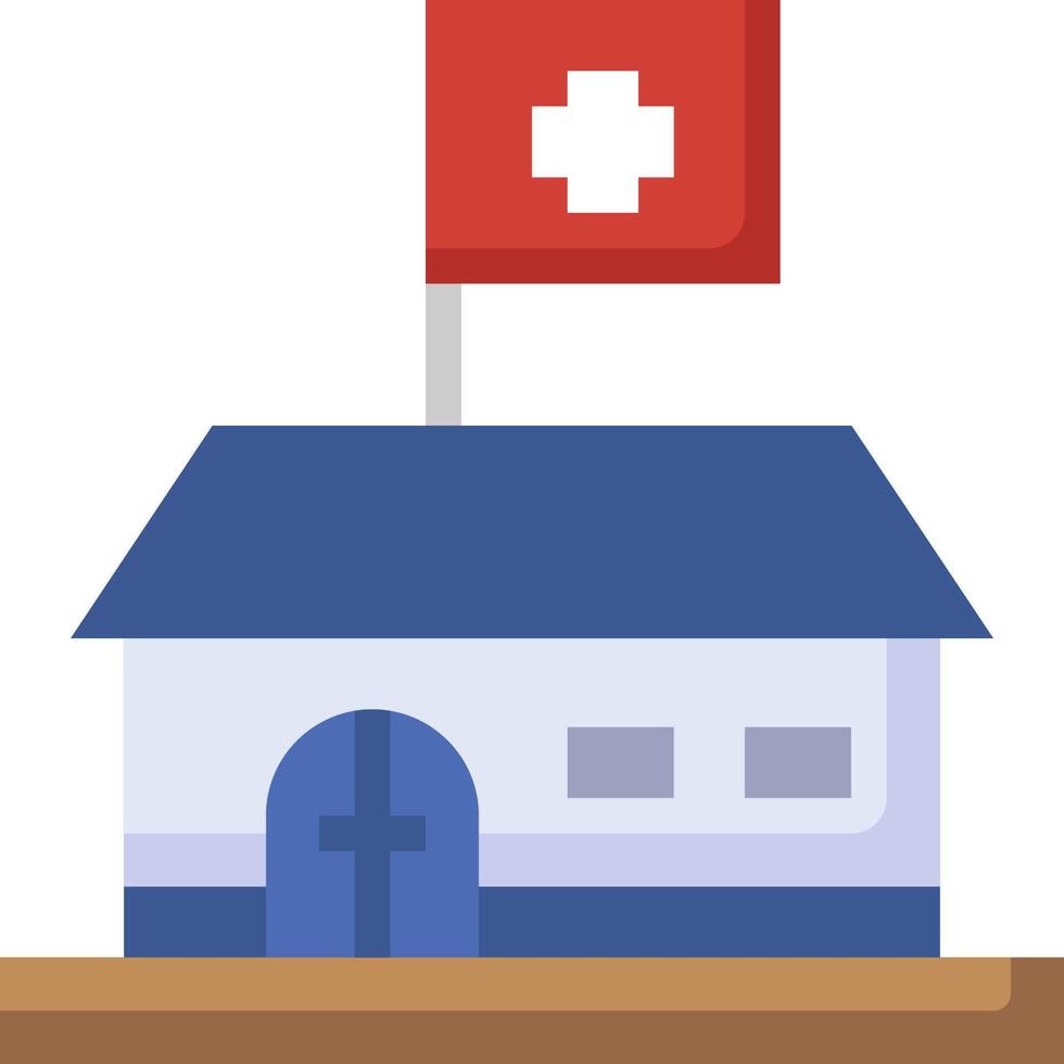 A house with a swiss flag on top vector