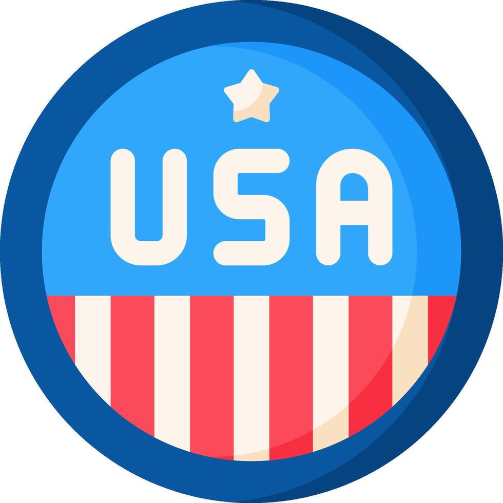 A badge with the word usa on it vector