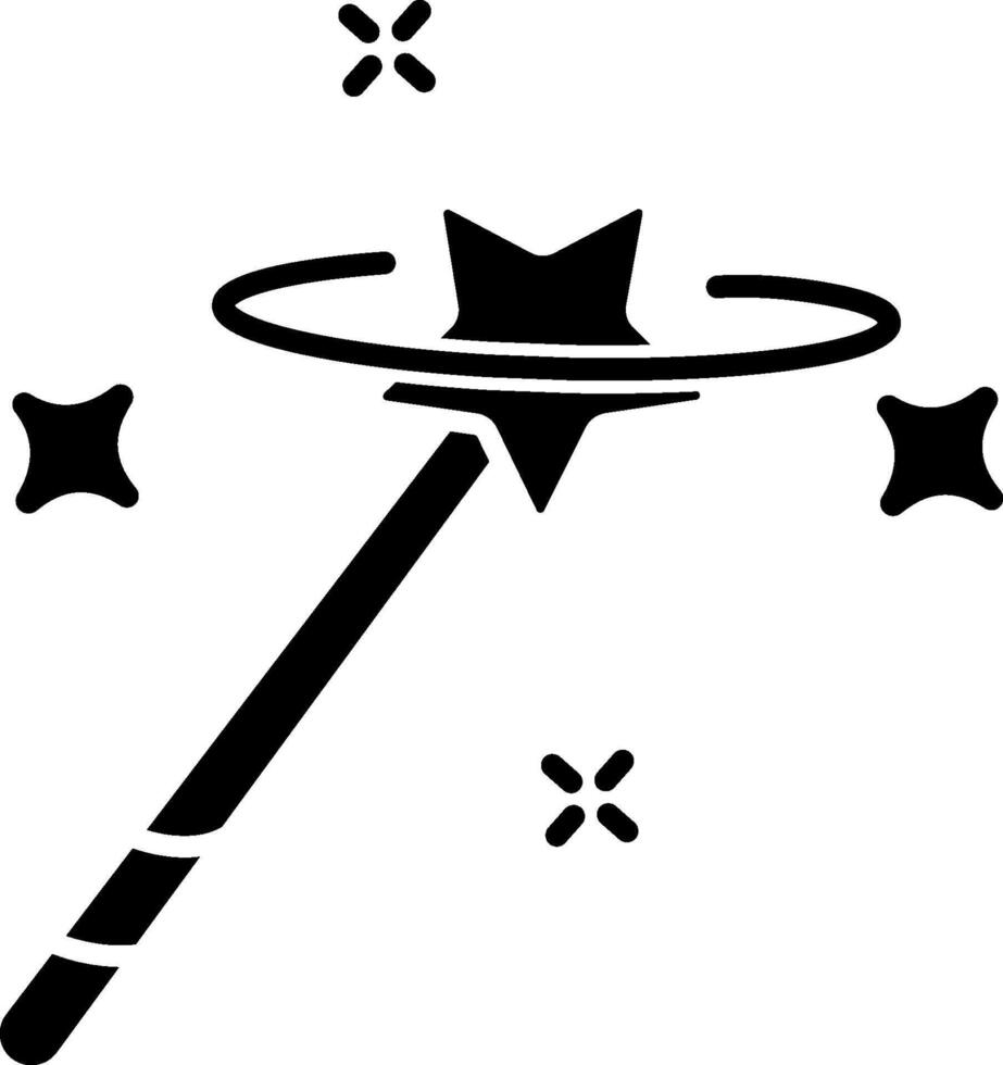 Magic wand icon vector