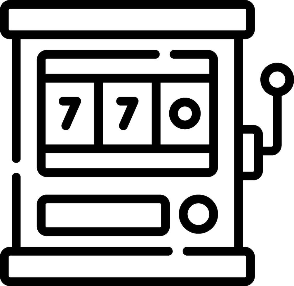 Slot machine icon illustration vector