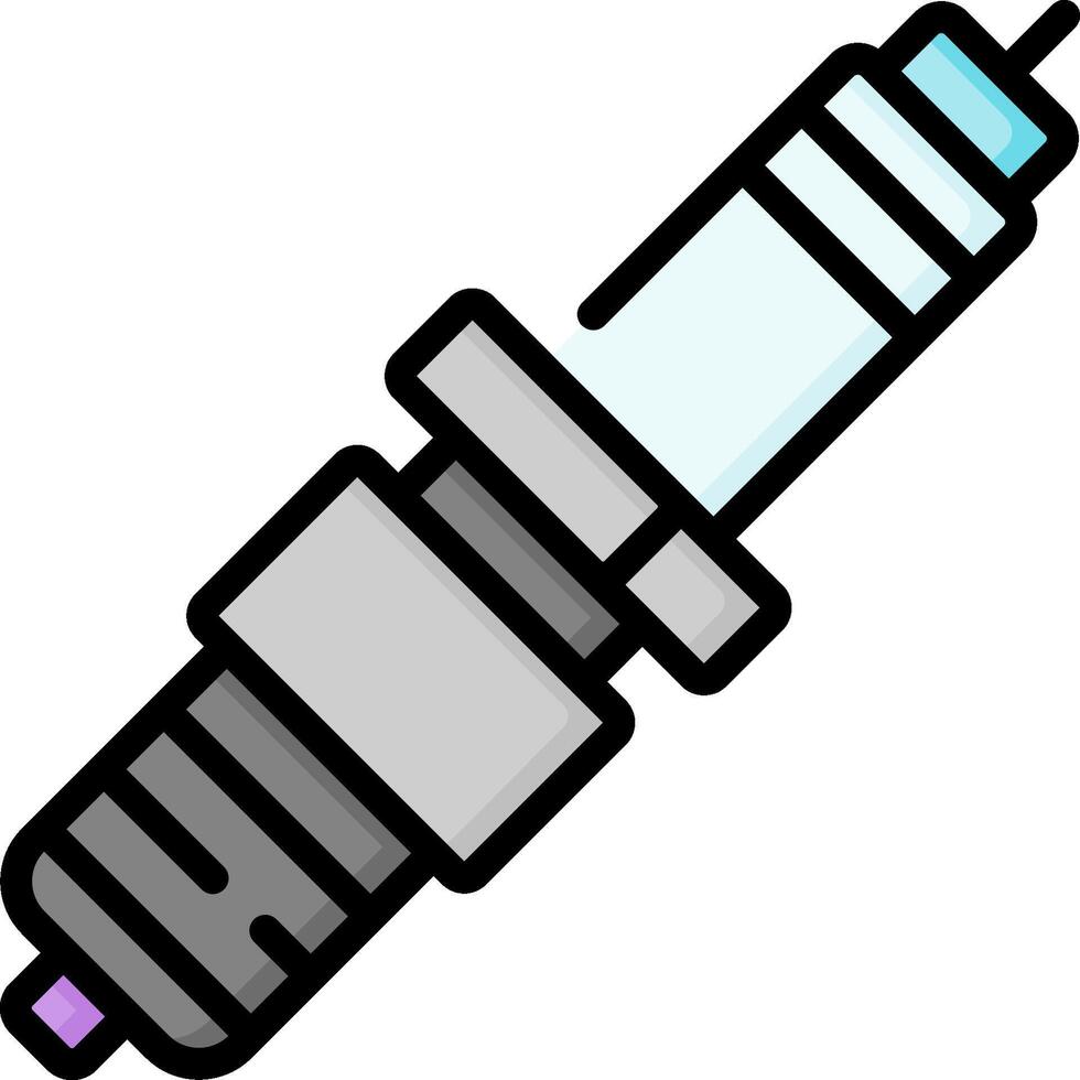 Spark plug icon vector
