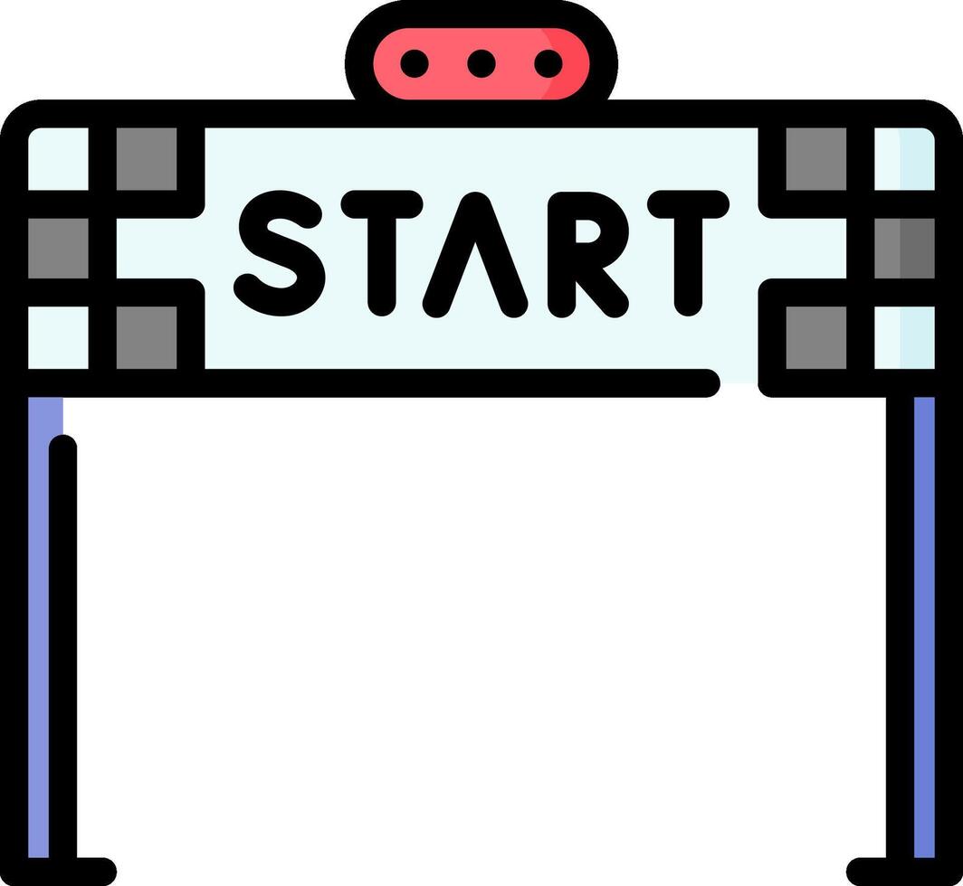 Start button icon illustration vector