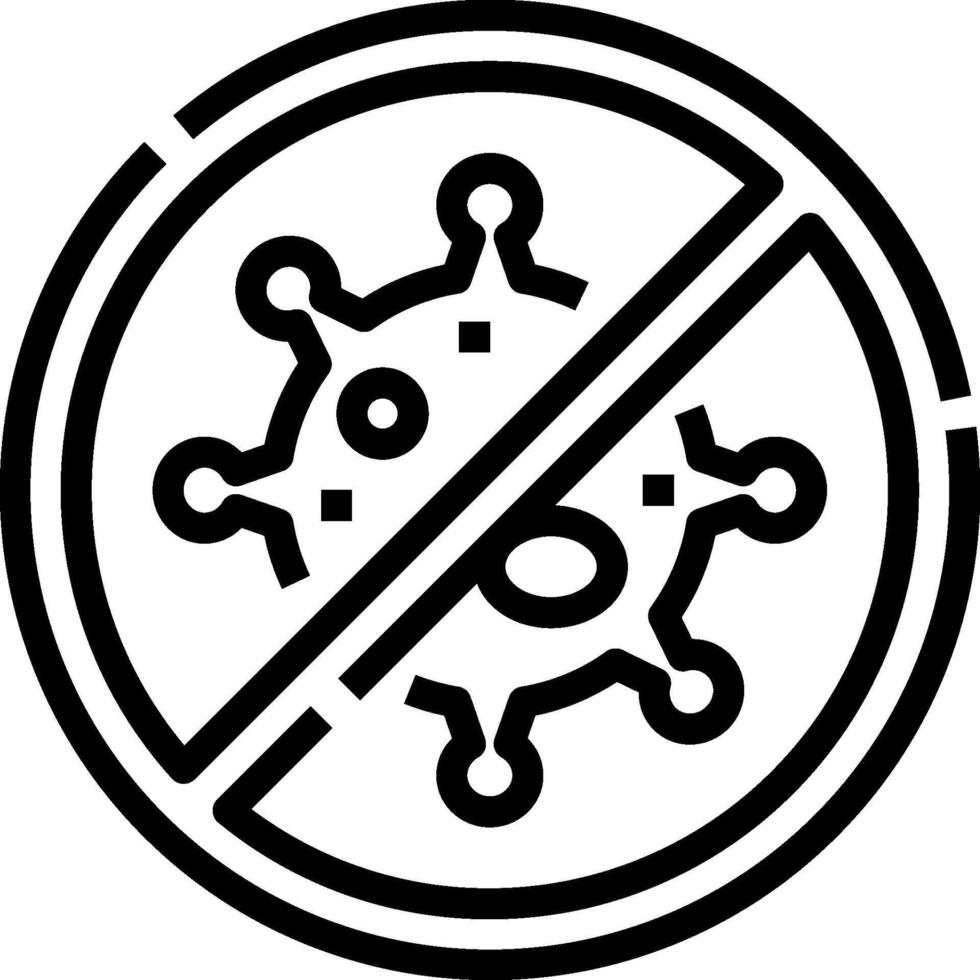 No virus sign illustration vector