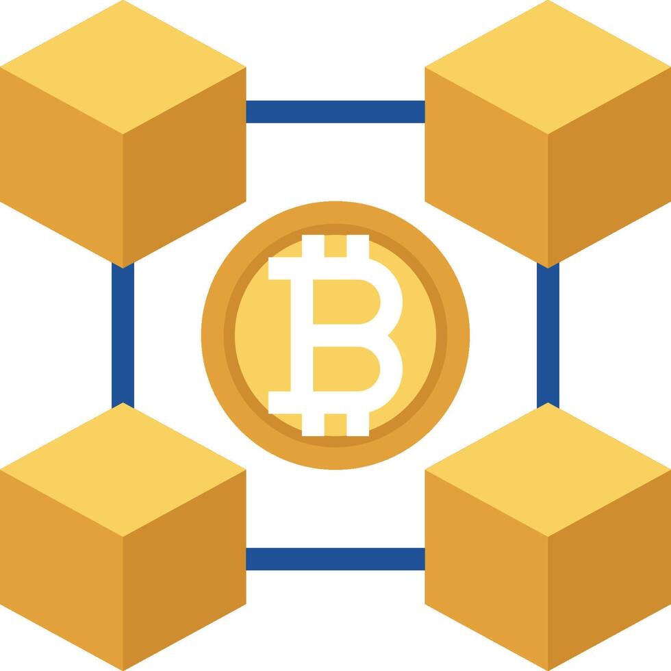 Bitcoin blockchains and blockchains vector