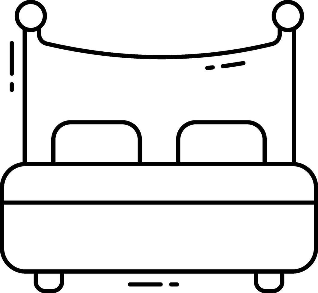 Bed icon illustration vector