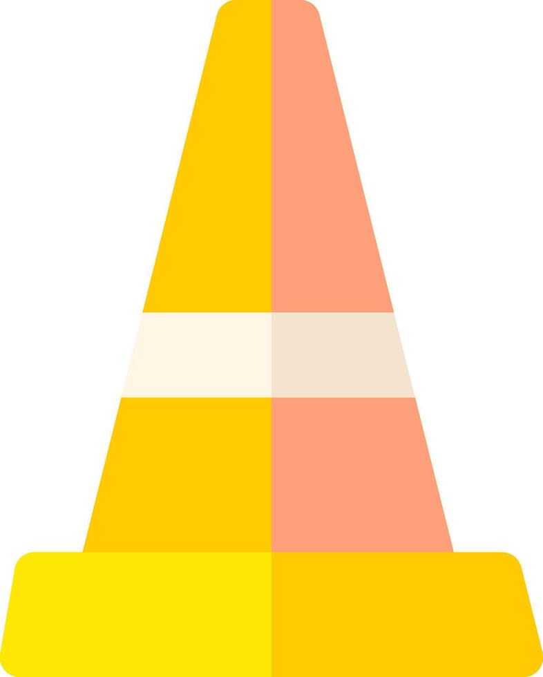 A traffic cone on a white background vector