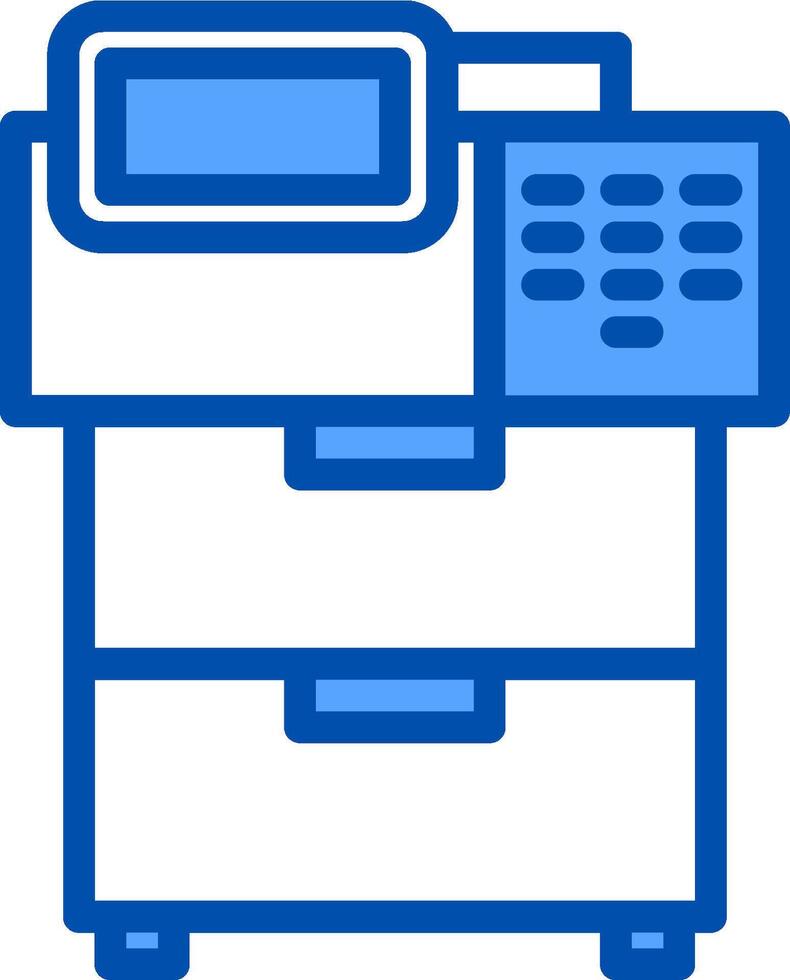 A printer and scanner icon vector