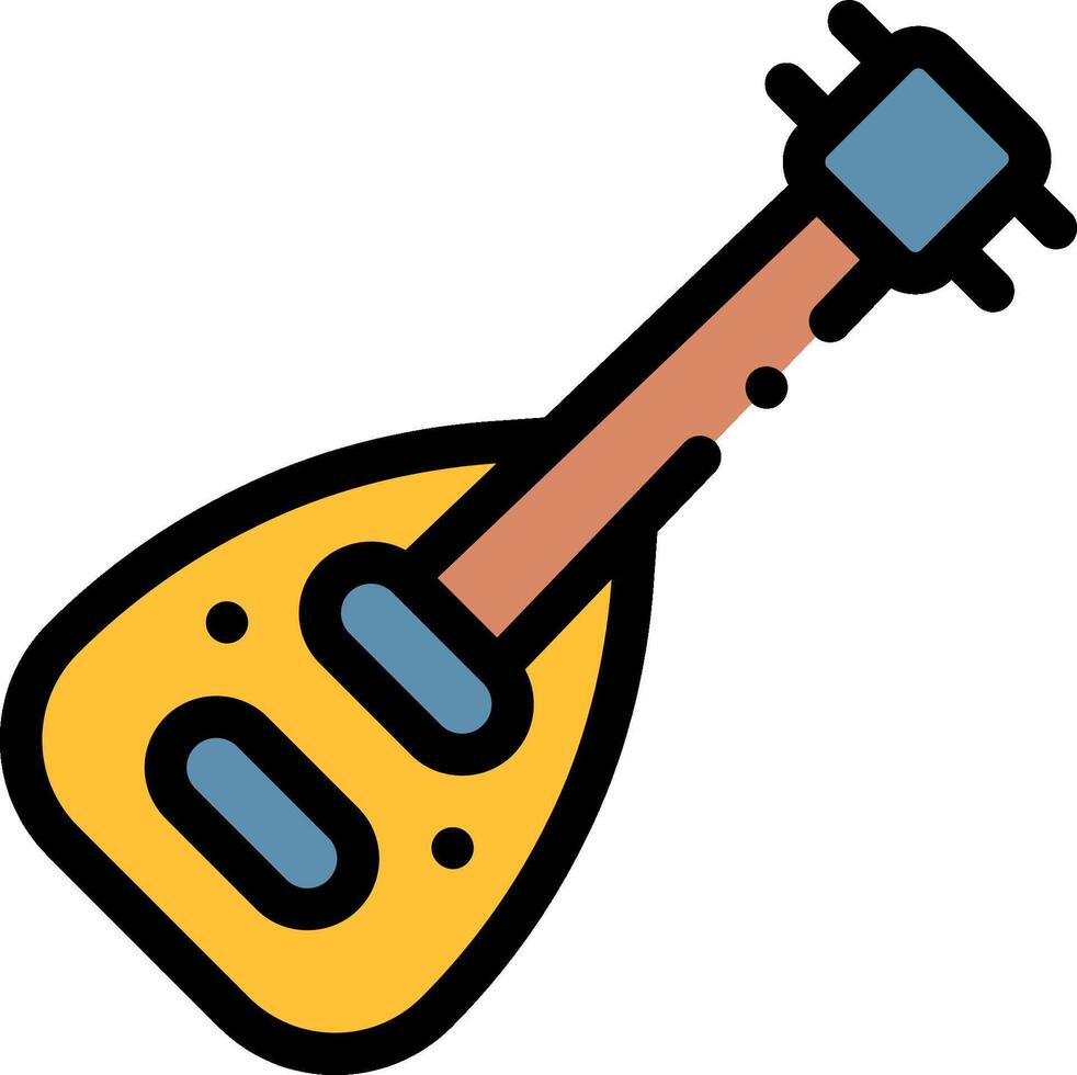 A guitar icon on a white background vector