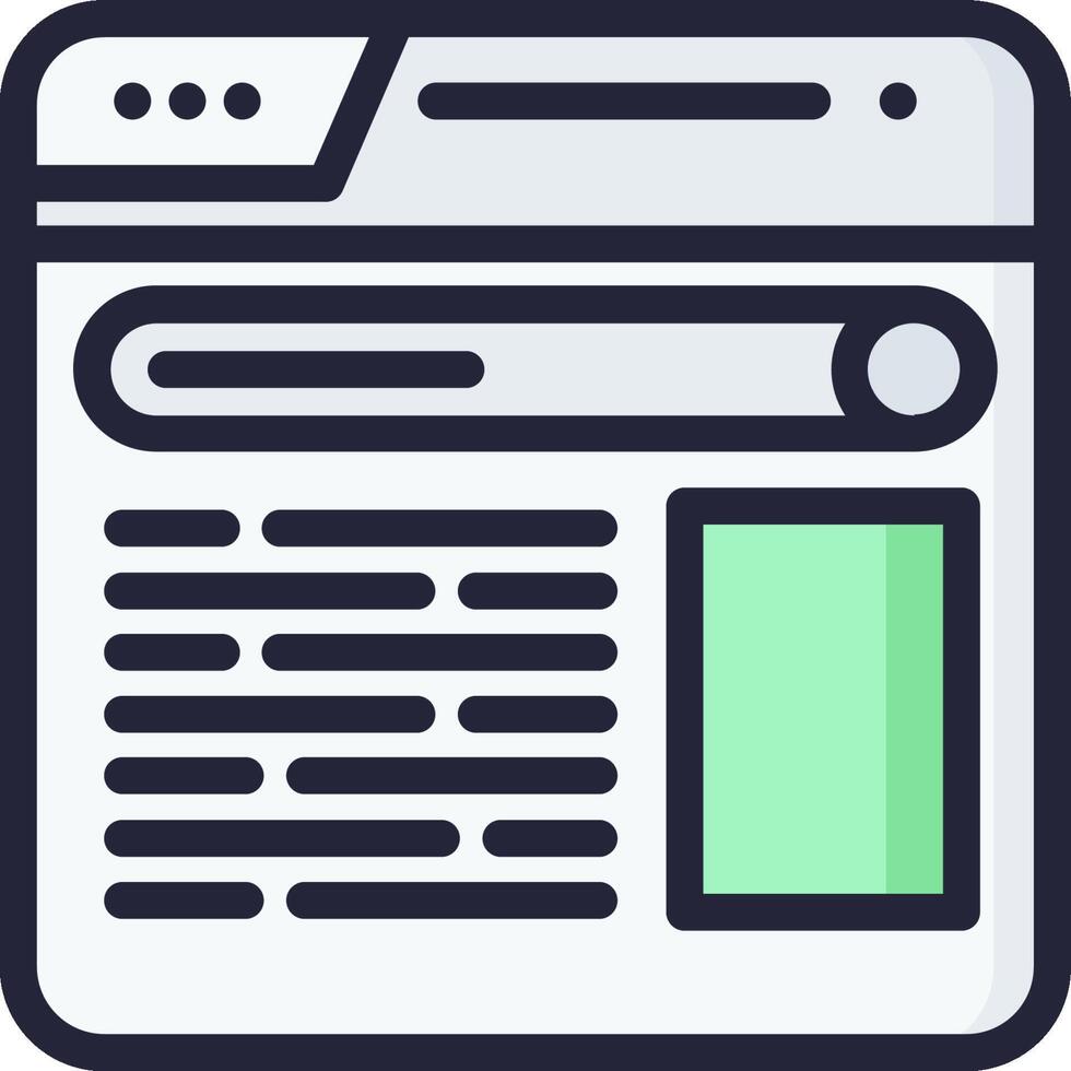 Web page icon, website icon, web page icon, web page icon, web page icon, vector