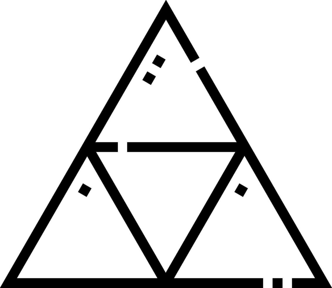 The triforce of wisdom vector