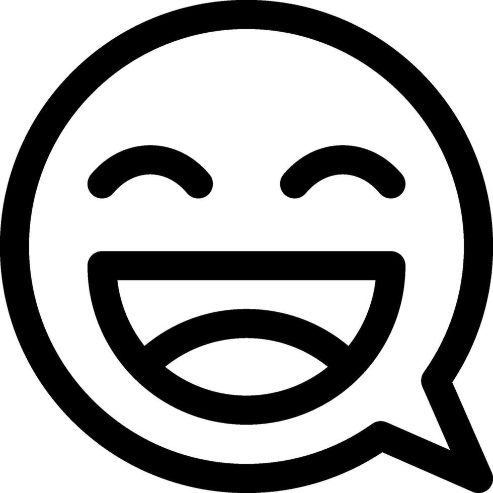 A black and white emoticor with a smiley face vector