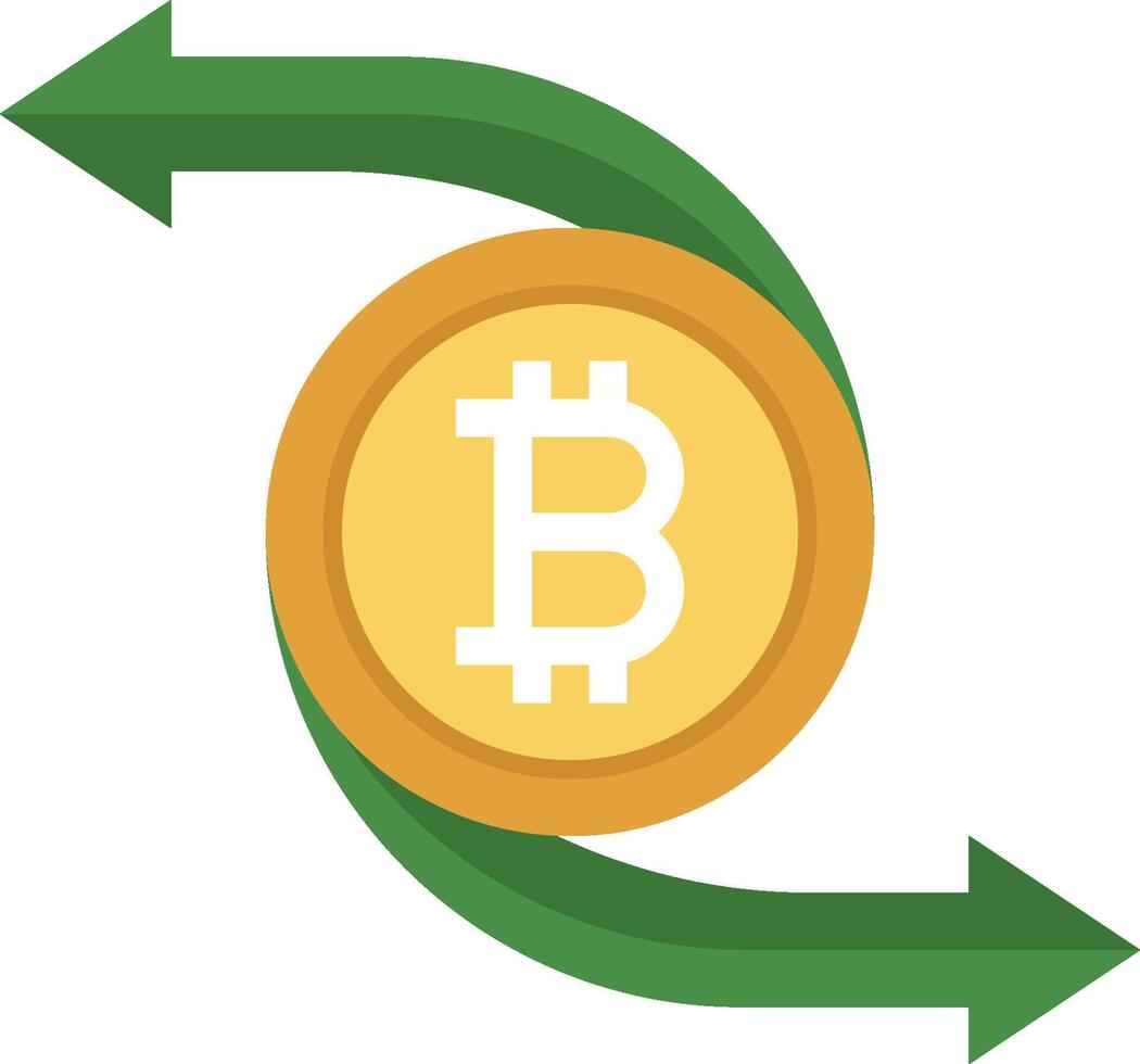 Bitcoin exchange rate chart vector