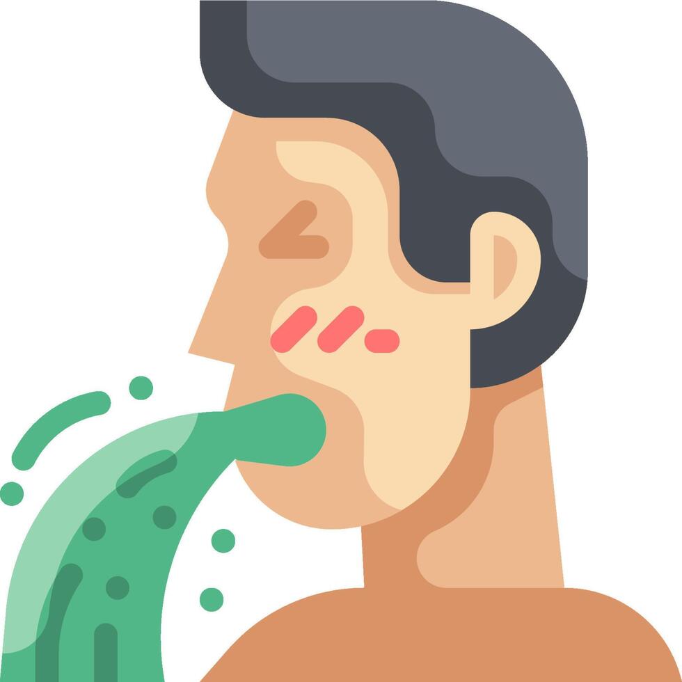 A man is drinking water from a bottle vector
