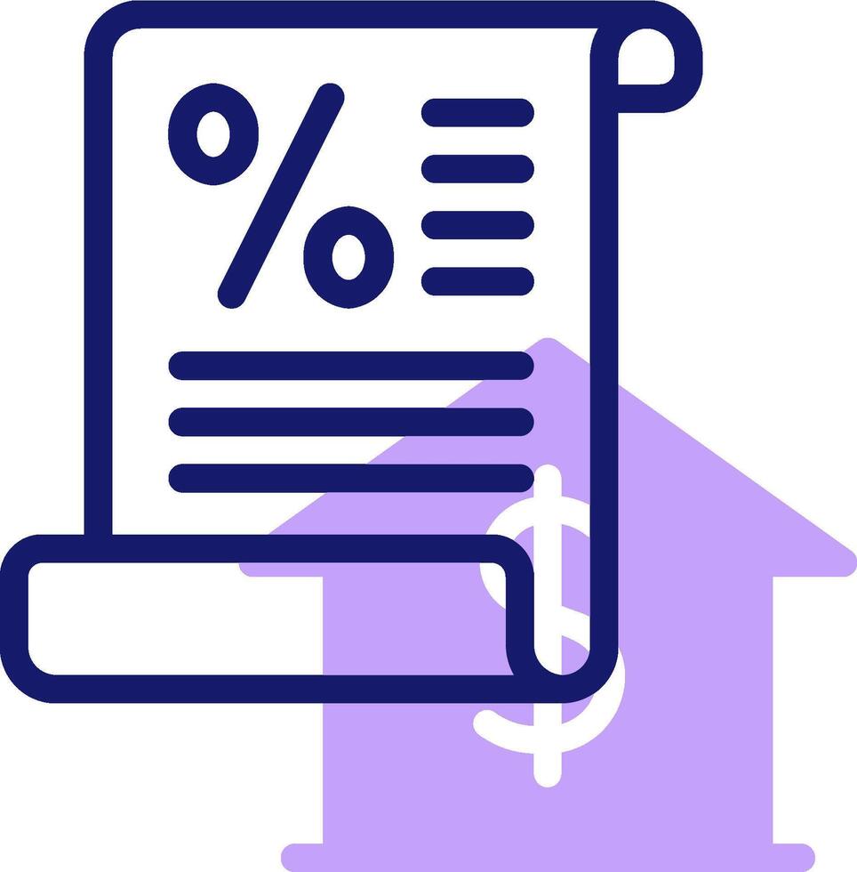 Home loan calculator icon vector