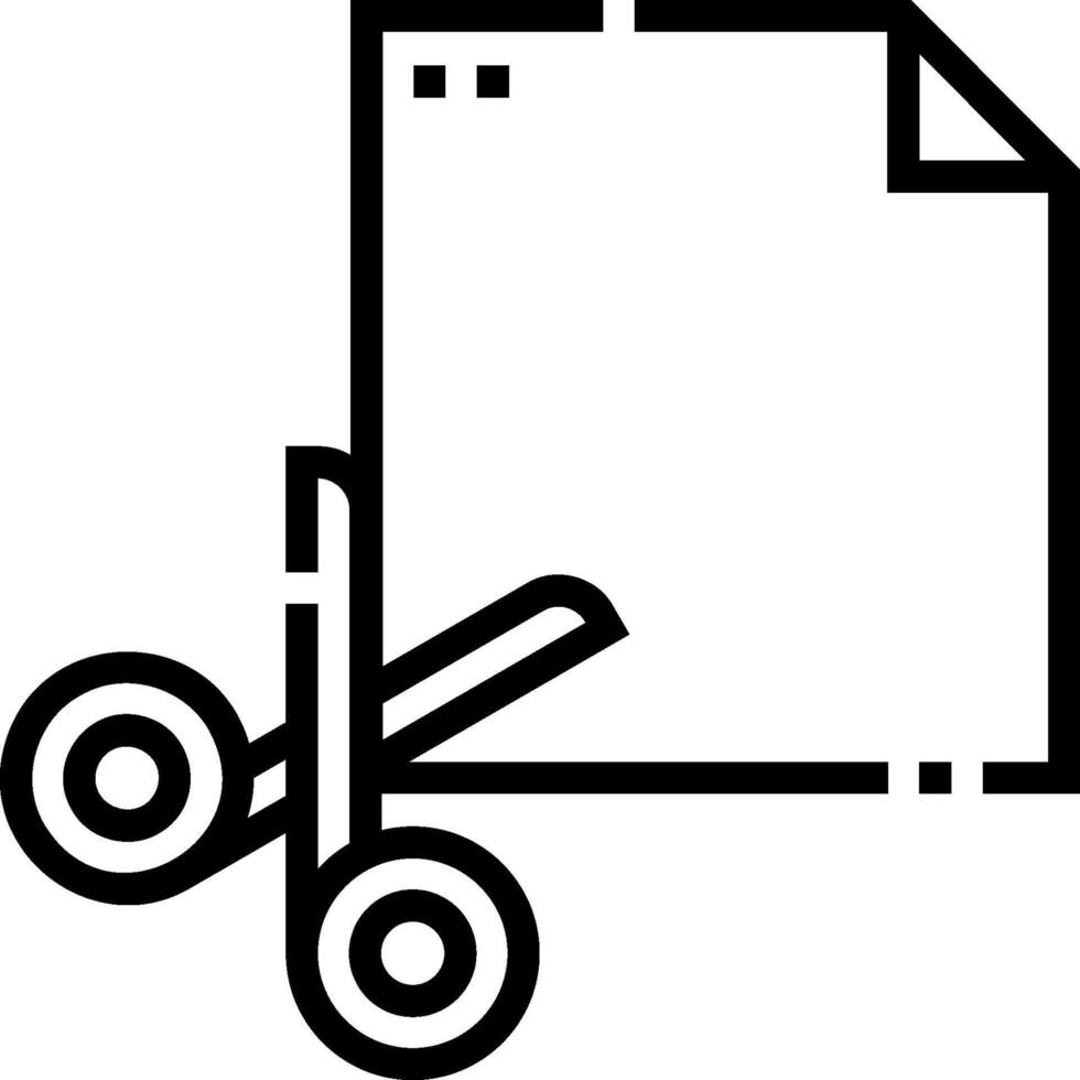 Scissors and paper icon vector