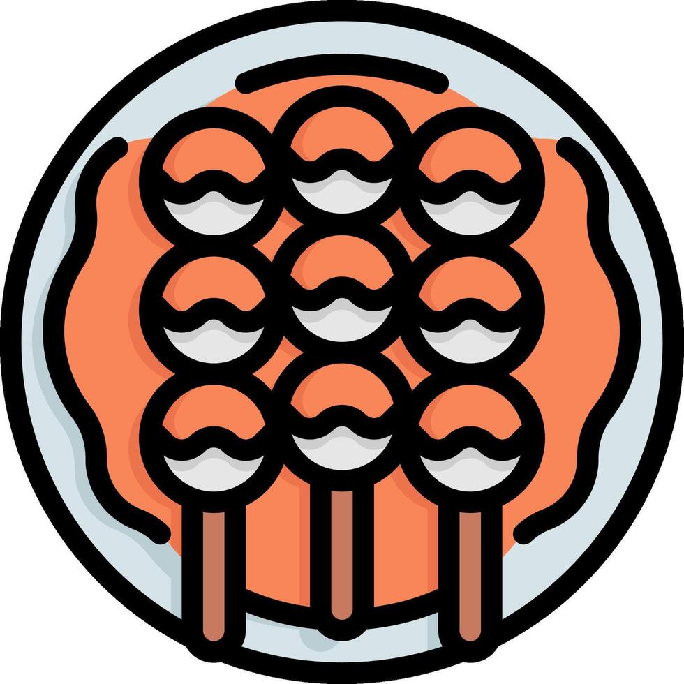 A plate with a bunch of lollipops on it vector