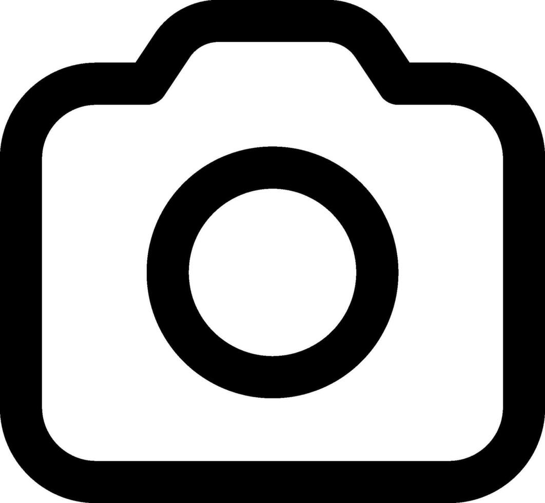A camera icon on a white background vector