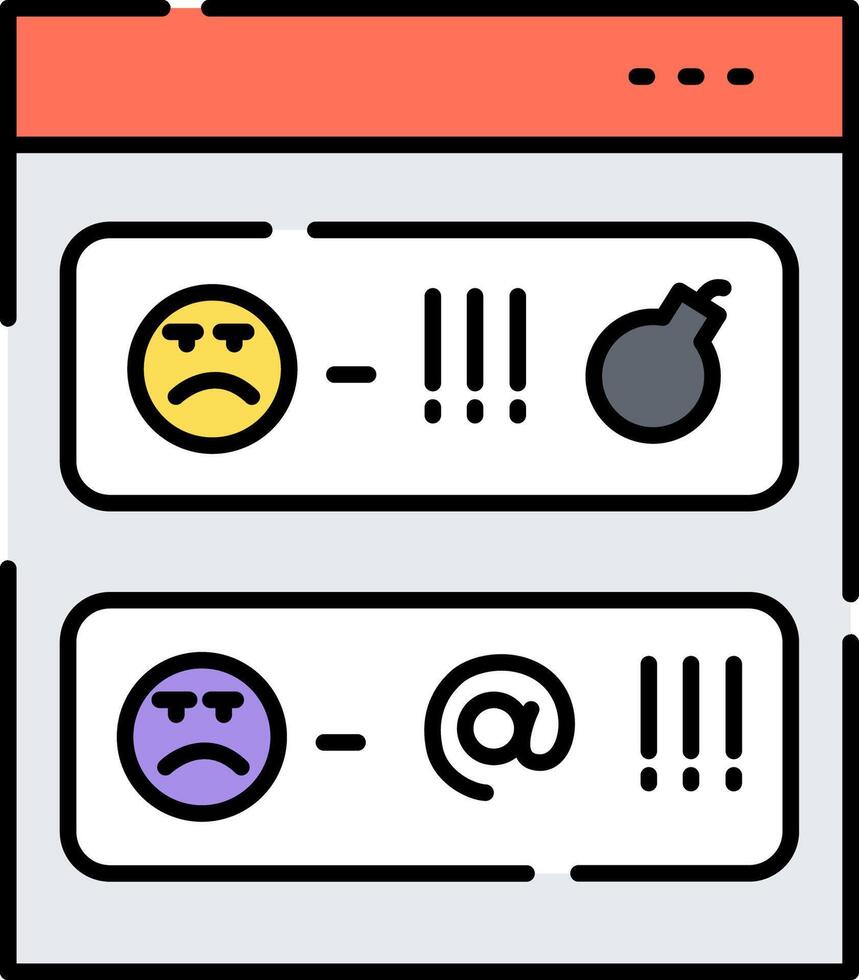 A web page with two emoticions and a smiley face vector