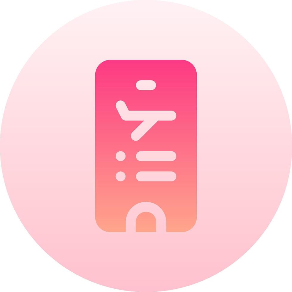 A pink phone with a pink background and a white text vector