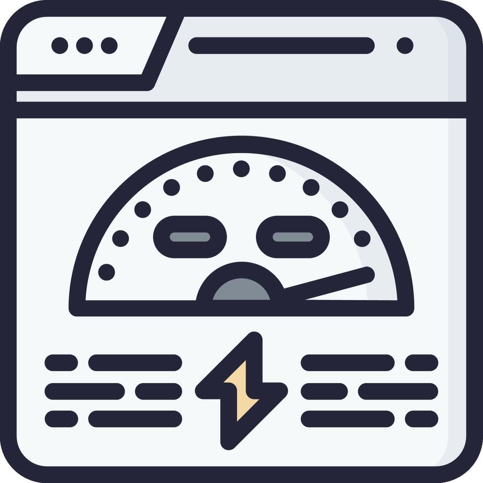 Speedometer icon illustration vector