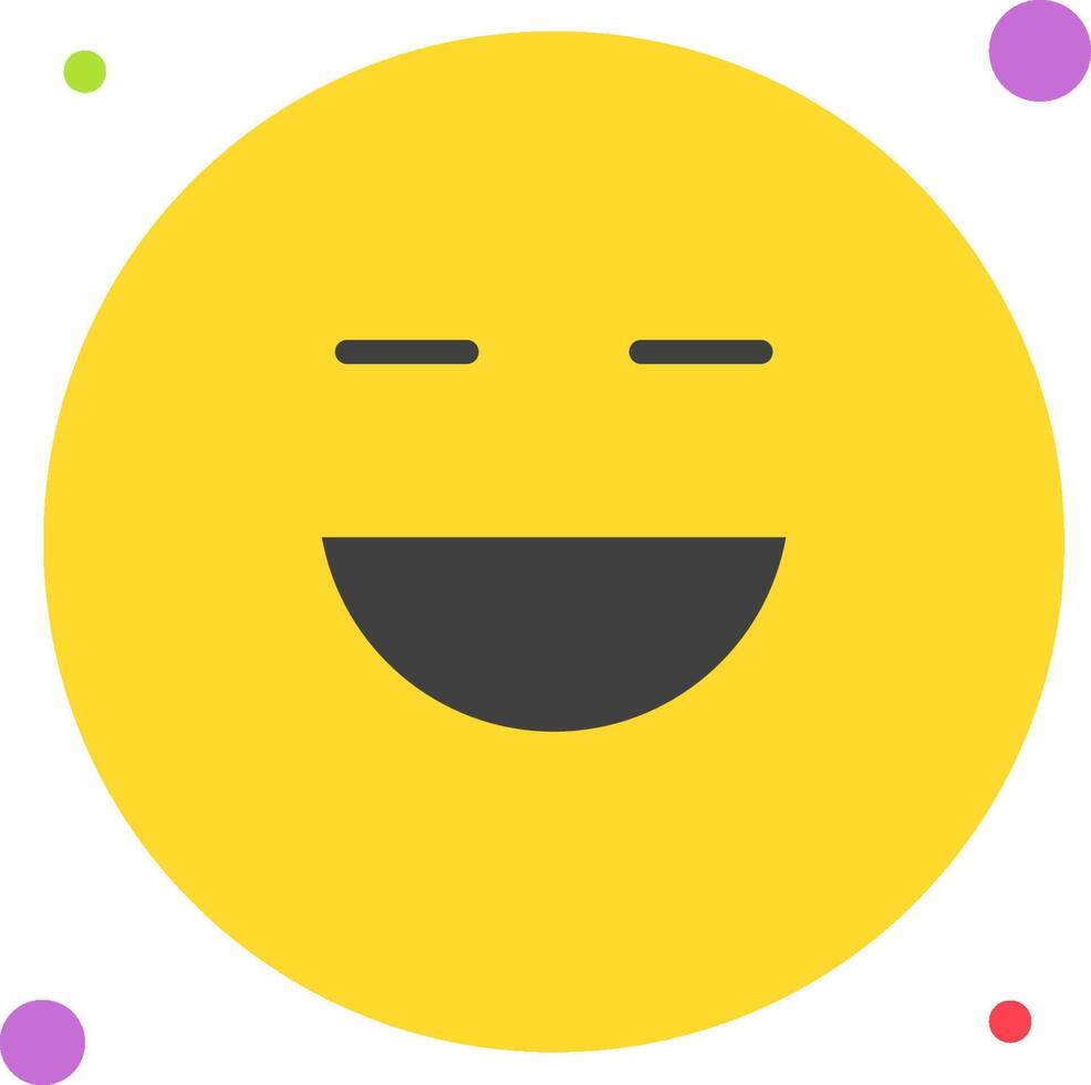A smiley face with colorful dots on it vector