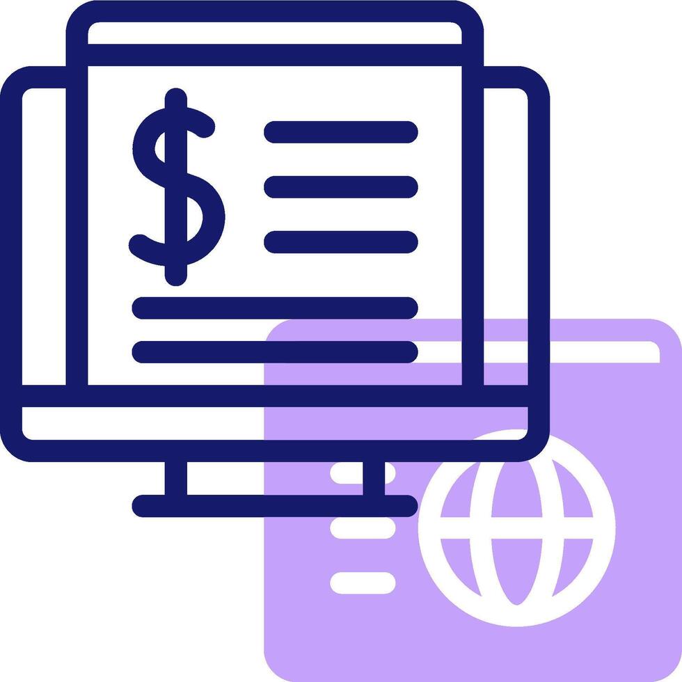 Online payment icon vector