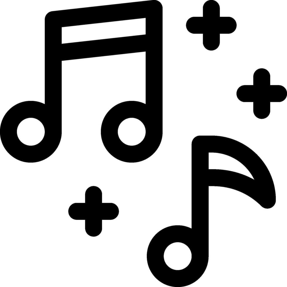 Music notes icon vector