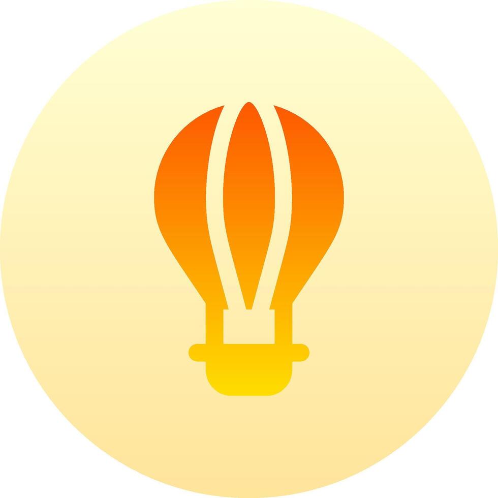 A yellow light bulb icon on a white background vector
