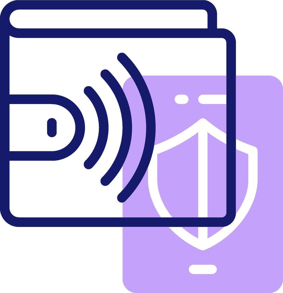 Mobile wallet icon vector