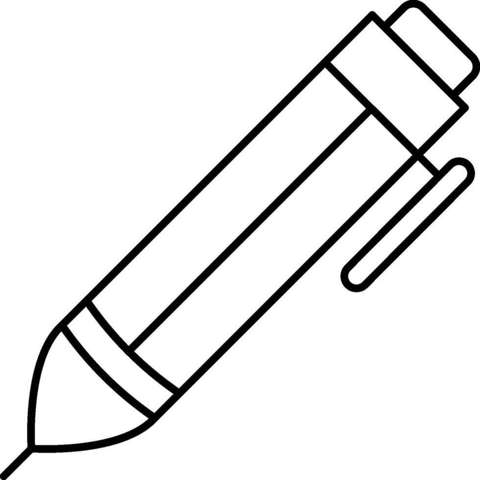 Pencil outline coloring page vector