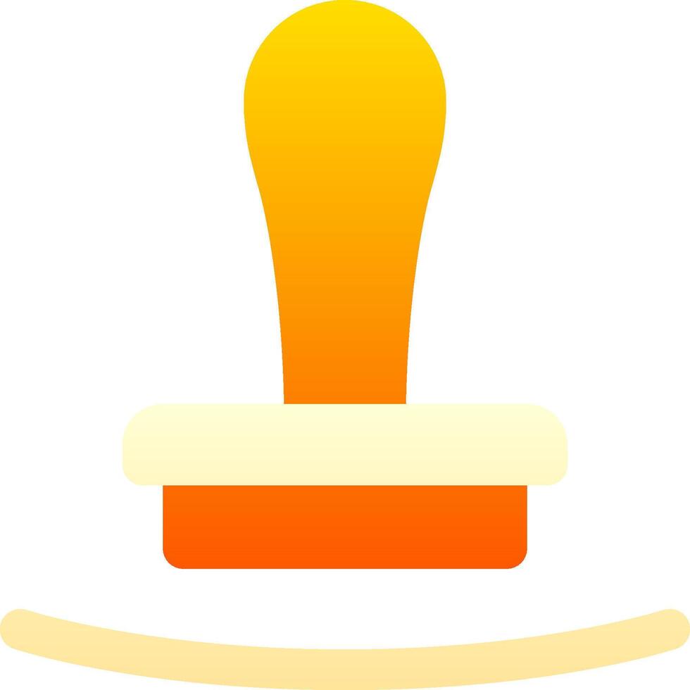A yellow and orange button on a white background vector