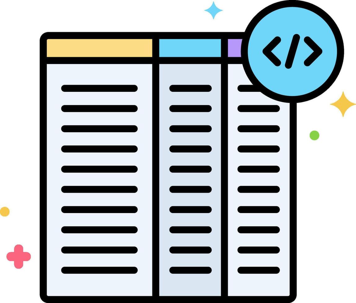 A file with a code symbol on it vector