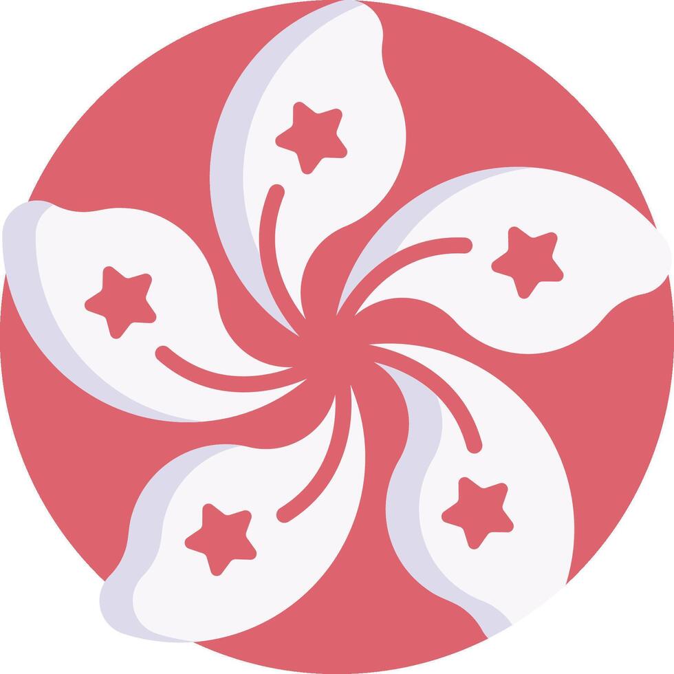 A red and white flag with stars on it vector