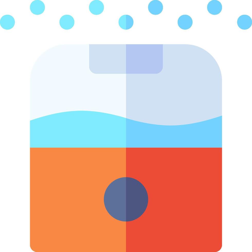 A colorful and colorful container with bubbles vector