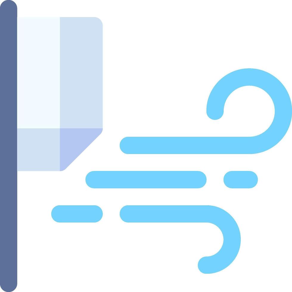 A blue and white icon of a windmill vector