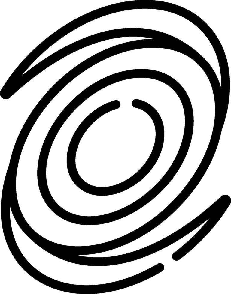 A black and white drawing of a spiral vector