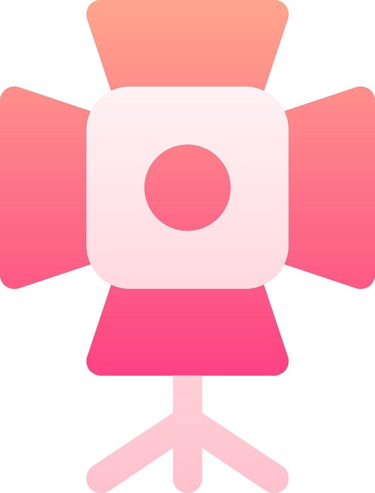 A pink and white square with a camera on it vector