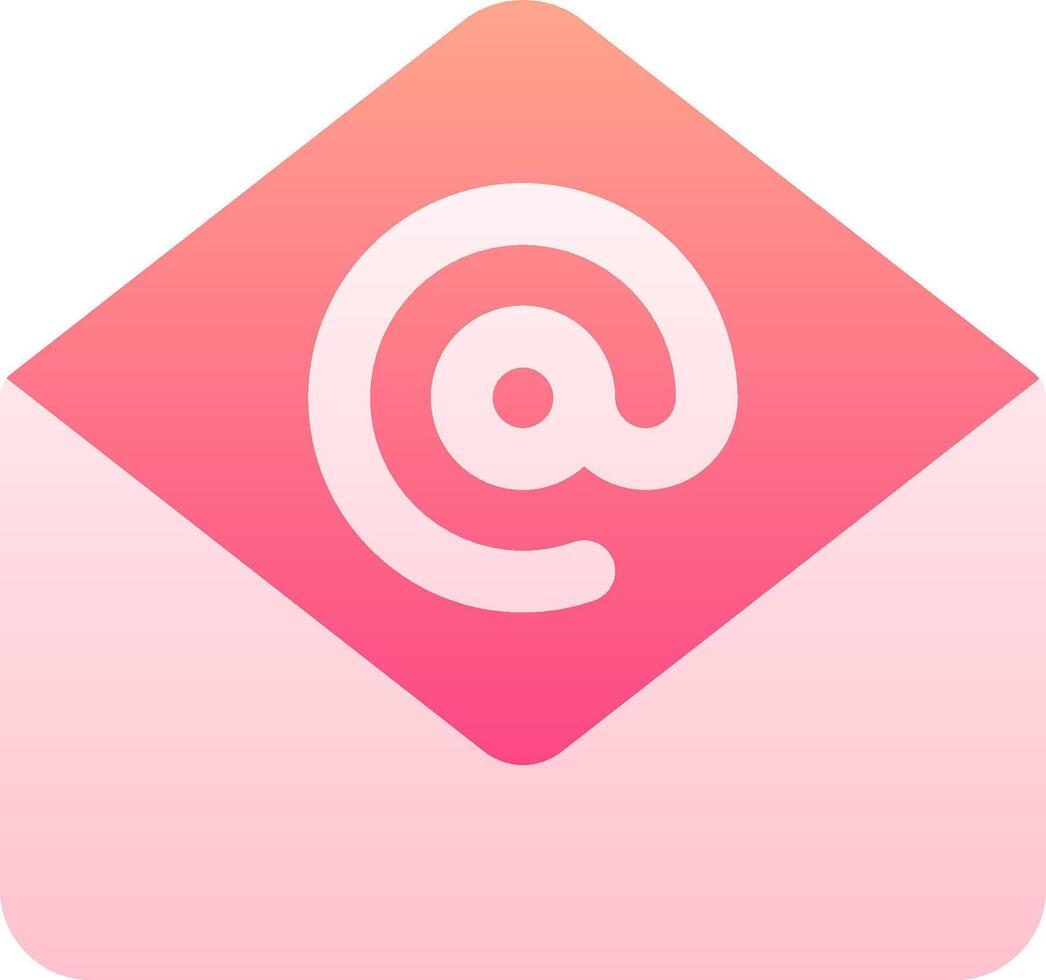 Email icon with pink background vector