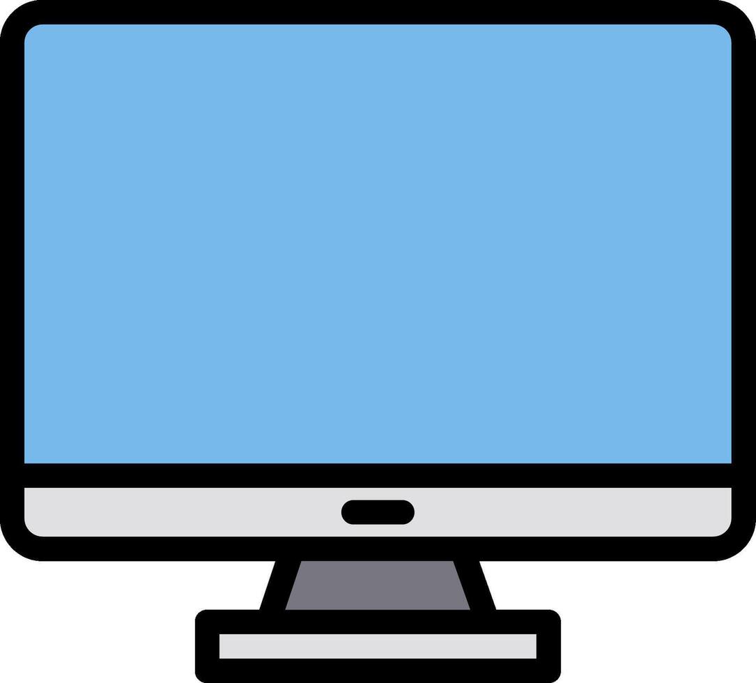 Computer monitor clipart vector