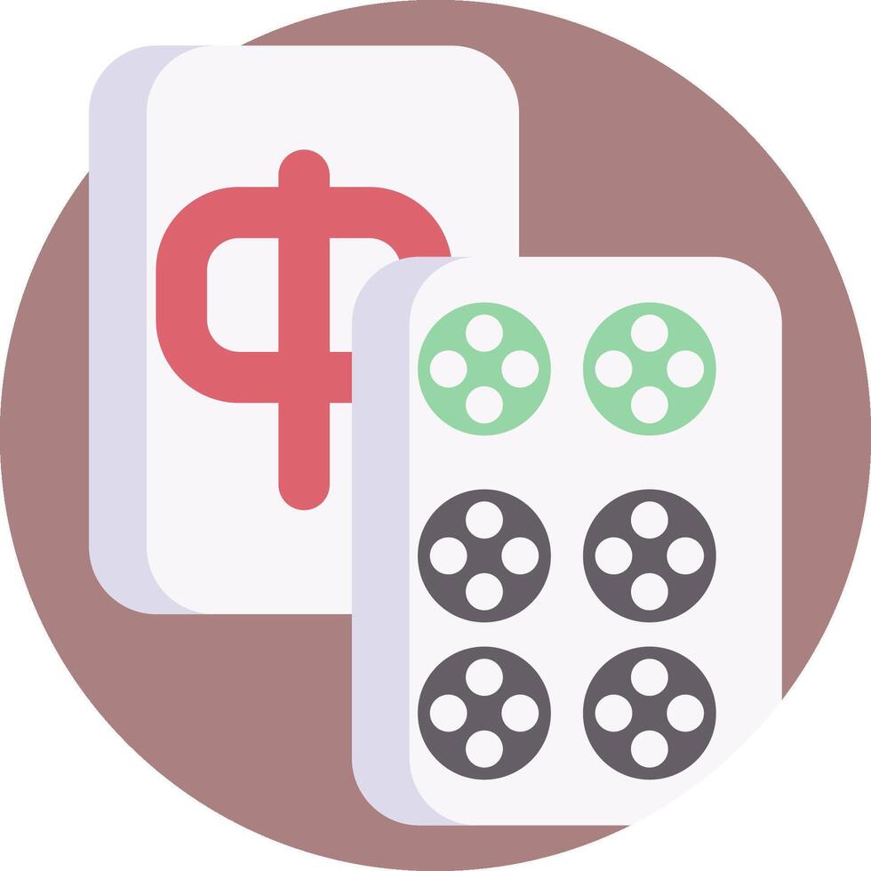 A mahjong game with four pieces and a dollar sign vector