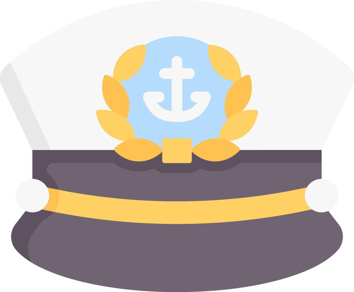 Navy hat icon illustration vector