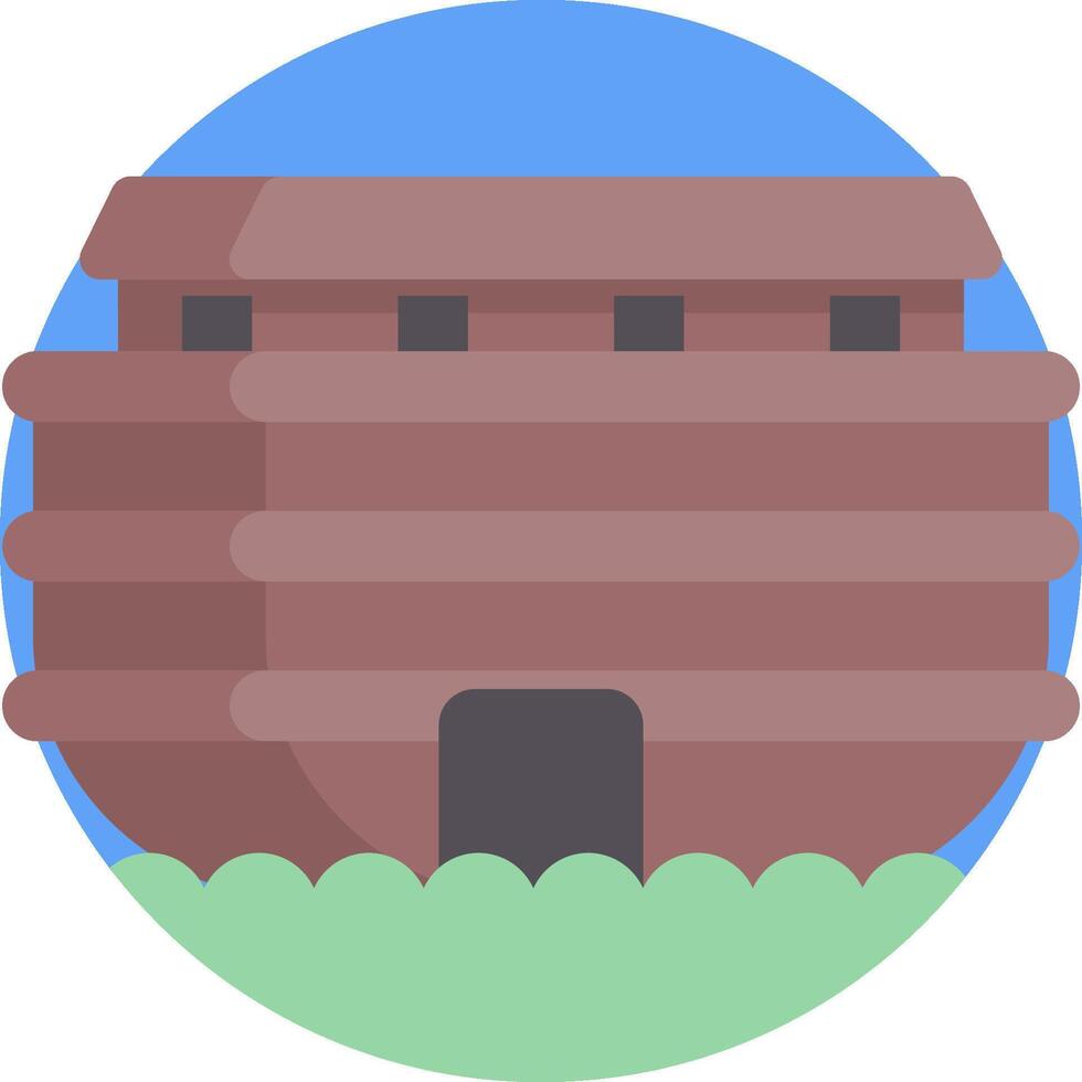 Noah's ark icon vector